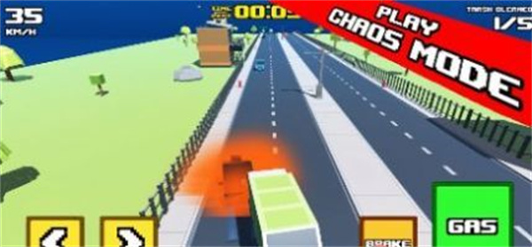 疯狂之路垃圾自卸卡车安卓手机版：刺激的驾驶挑战游戏，操作简单！